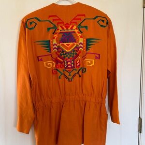 Ellen Tracy Vibrant Orange Jacket